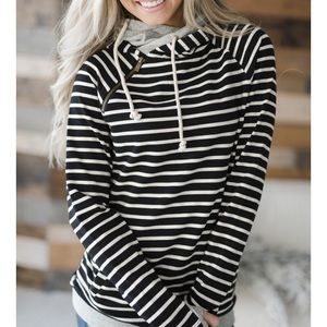 Mindy Mae double hooded sweatshirt size Medium
